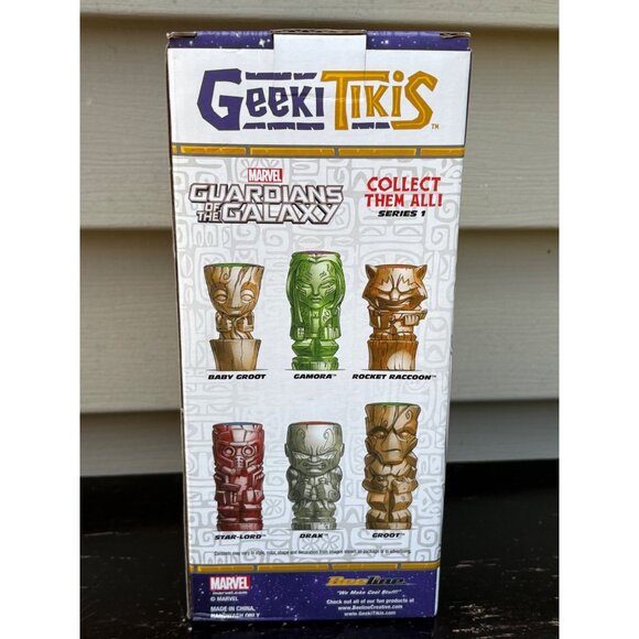 Marvel Guardians Of The Galaxy Geeki Tikis Gamora Ceramic Tiki Mug Green NIB - Picture 3 of 6